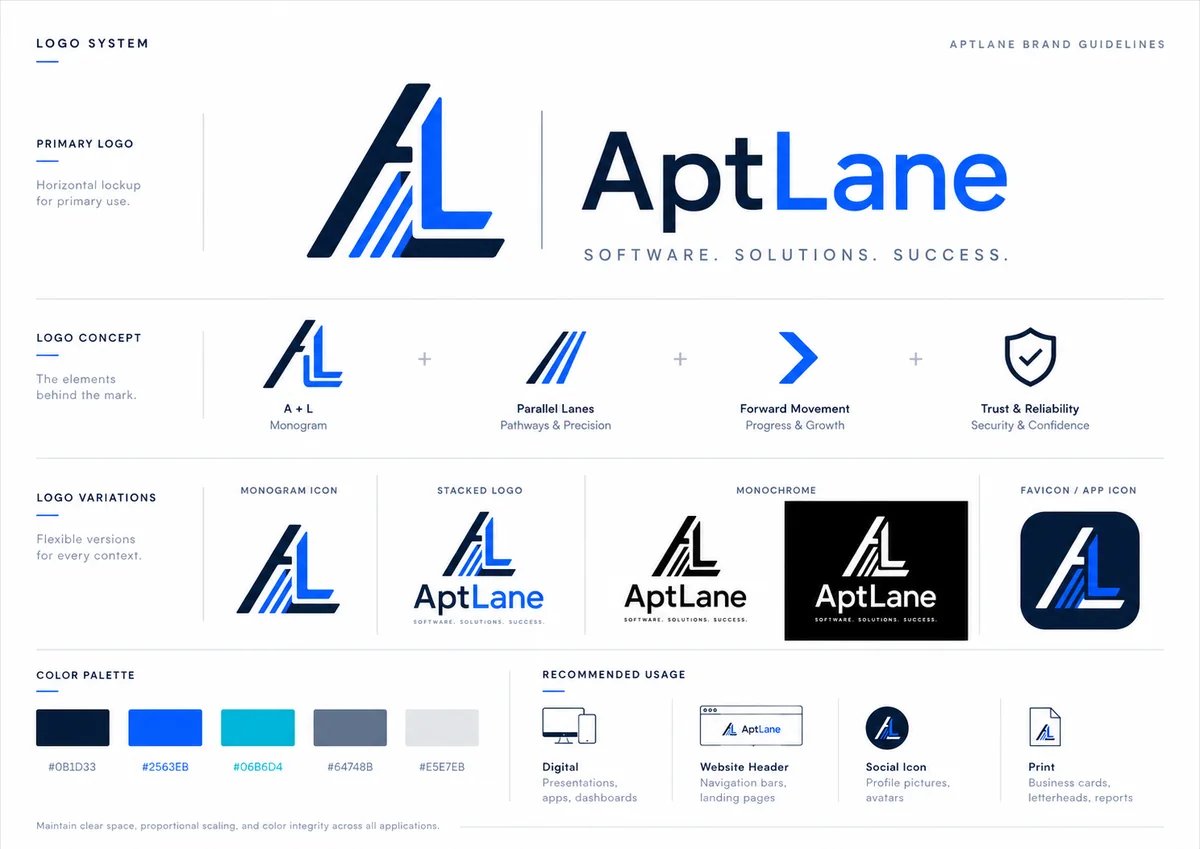 AptLane logo presentation